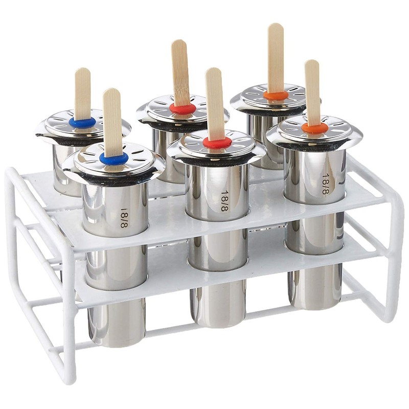 Onyx 18/8 Stainless Steel Popsicle Mold, Set of 6
