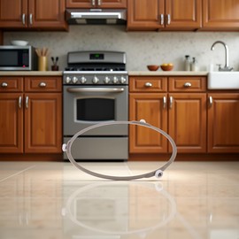 Brown Large Microwave Turntable Ring Microwave Oven Rotating Roller Support Ring, Microwave Glass Plate Tray Wheel Ring Turntables Microwave Oven Parts and Accessories Home and Kitchen