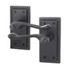 EAI Matt Black Georgian Scroll Door Handles - 1 Pair