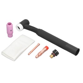 Tig Welding Torch Handle 17F for Gun Head Assembly Tips Cover Accessories Wp17 Protective Cover Air Cooled Wear Resistant for 6Pcs Welding Materials Kit Set for Abs Flame