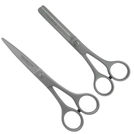 Tenartis 351 2-Piece Hair Scissors Set with Thinning Scissors Rustproof and Hair Cutting Scissors – Made in Italy