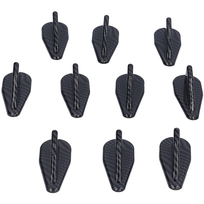 10PCS Shark Fin Kit Spoiler Wing Set with Carbon Fiber