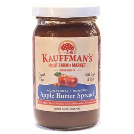 Kauffman Orchards Homemade Apple Butter Spread, Original, 8.5 Oz. (Case of 12)
