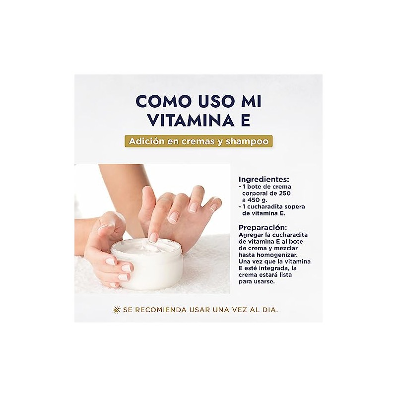 HEBBE - Vitamina E 50 ml | Mejora la textura