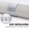 HOXHA 2 Pack Portable Air Conditioner Hose with Coupler 5.9