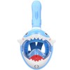 Full Face Snorkel Mask for Kids Breathing System Foldable 180