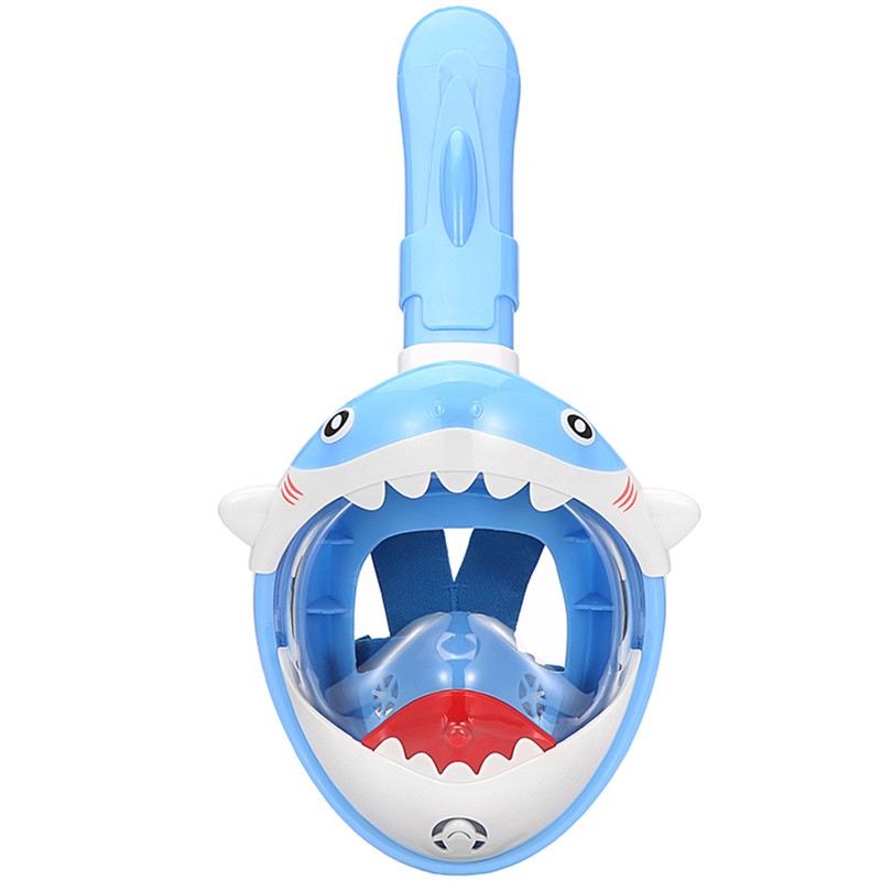 Full Face Snorkel Mask for Kids Breathing System Foldable 180