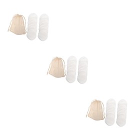 Healeved 3 Sets Facial Clean Pads with Mesh Bag Paper Box Soft Makeup Remover Bamboo Fiber for Daily Use Outdoor Travel