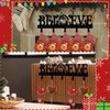 Cinnvoice Nativity Christmas Stocking Wall Rack with 5 Hangers Believe