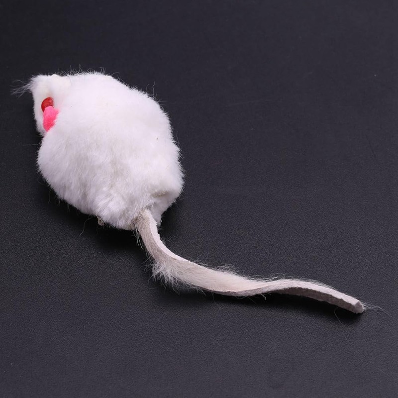 SUNCHSEN Real Rabbit Fur Mice Toys Pet Toy Children's Toys