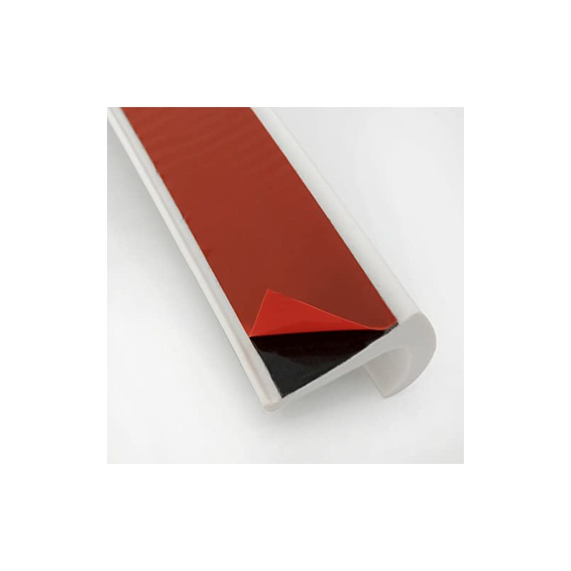 RecPro RV PVC Plastic Rain Gutter | Adhesive Backing Included