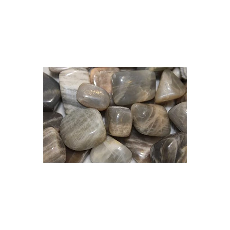 Black Moonstone Tumbled - Healing Stone - 20-25mm (5)
