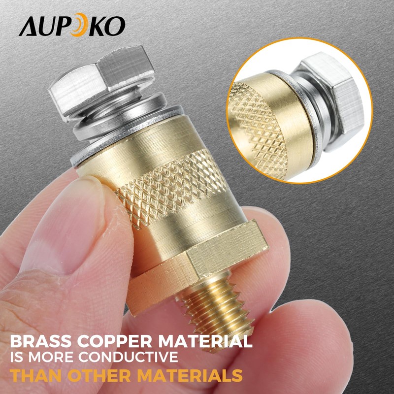 Aupoko Battery Terminal Adapter, Side Post to Top Post Battery