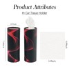 4PCS Extractable Car Tissue Holder,Stylish Cylinder Car Tissue Box with