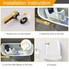 Hibbent 2 Pack Universal Front Mount Toilet Handle Tank Flush