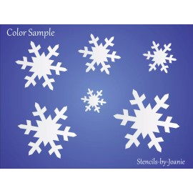 Stencils by Joanie Joanie Stencil Winter Christmas (6) Holiday Snowflakes DIY Art Signs