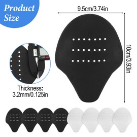 LXUEJIE 4 Pairs Shoe Creases Protector, 3.7 x 3.9'' Soft & Comfortable Anti-Wrinkle Sport Shoe Creases Shoes Toe Protectors Crease Protector for Sneakers Shoes Boots for Men Women(Black & White)