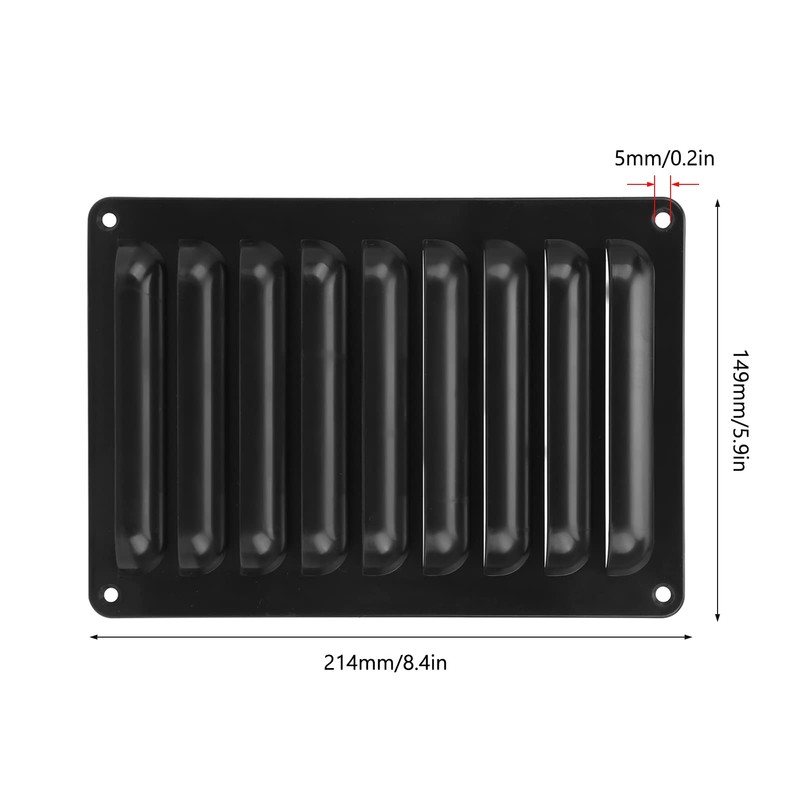 MUNEFE RV Grille Vent Panel, Cover Ventilation Panel, Rectangle Air