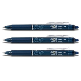 Pilot FriXion Clicker 0.7 Set of 3 Blue / Black
