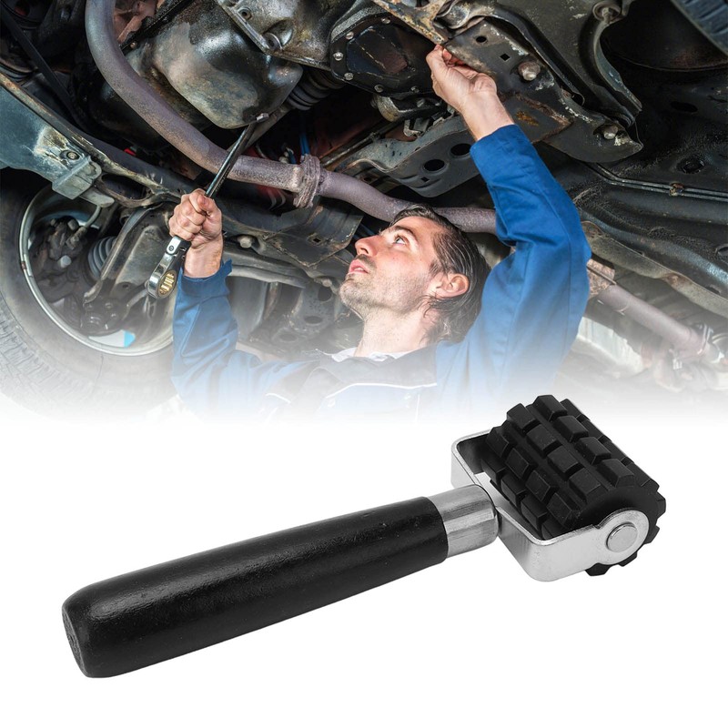 BORDSTRACT Silencer Roller, Automotive Application Roll with Wooden Handle for