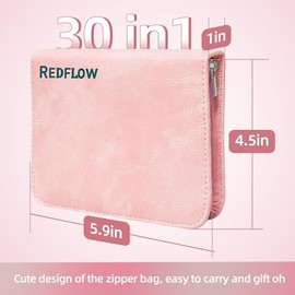 Juego de manicura 30 en 1, cortaúñas RedFlow, cortaúñas de uñas de manos y pies, herramientas de manicura, herramientas de pedicura, adecuado para kit
