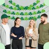 St Patricks Day Decorations - 4PCS Shamrock Garland Banner for
