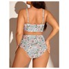 SOLY HUX Plus Size Swimsuit for Women Floral Print High