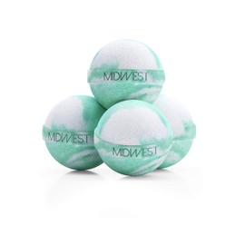Coconut Lime Verbana Luxury Bath Bombs -Set of 10 - Extra Large - 4.5oz