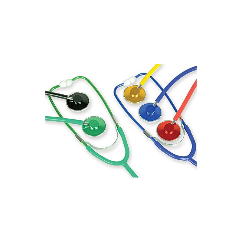 TRAD colour single head stethoscope, yellow colour, lightweight aluminium frame
