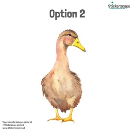 Stickerscape Bird Window Stickers (Duck - Option 2) | Spring Window Decal, Bird Window Decor, Spring Window Stickers | Easy to Apply, Cleanly Removable and Repositionable