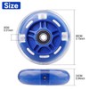 WHEELGOO Rear 80mm Light Up White Flashing 3-Wheeled Kid Scooter