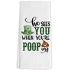 DNEULYR Funny St Patrick's Day Hand Towels, St Patrick's Day