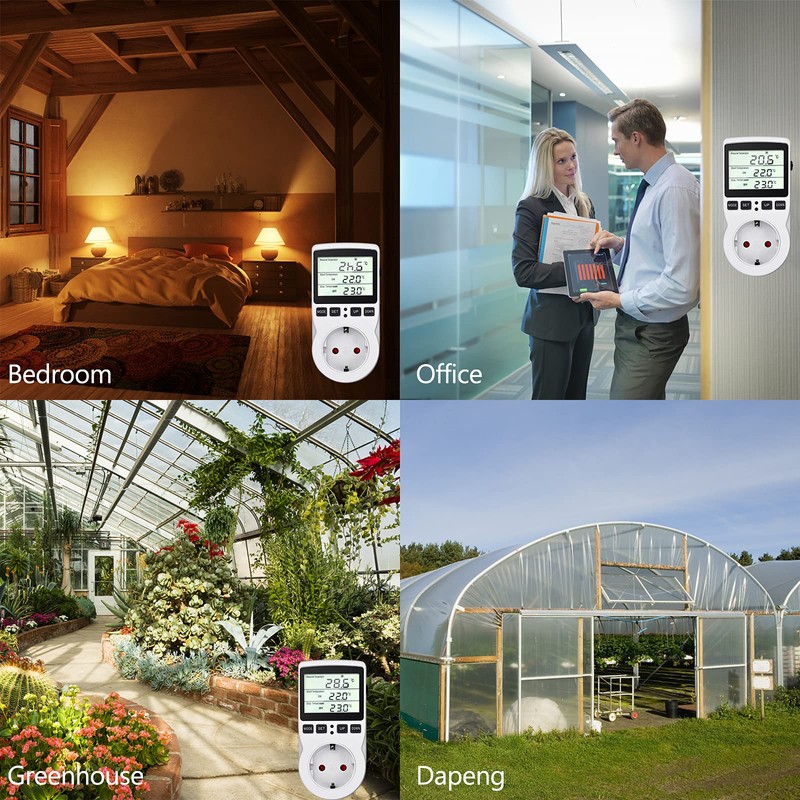 Temperature Controller 230 V Digital Thermostat Socket Plug Thermostat with