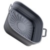 2PCS Fryer Silicone Liners 8in Square Odourless Thickened Foldable Fryer
