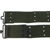 Olive Drab Military Pistol Belt, Army Green Cotton Canvas, US