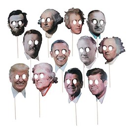 Presidents’ Day Photo Stick Props (Set of 12) Classroom and Teacher Supplies