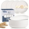 Wrova Wheat Straw Plates - 10 Inch Unbreakable Dinner Plates