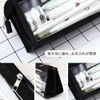 OptiPro Pen Case, Pencil Case, Pouch, Transparent, Simple, Large Capacity,