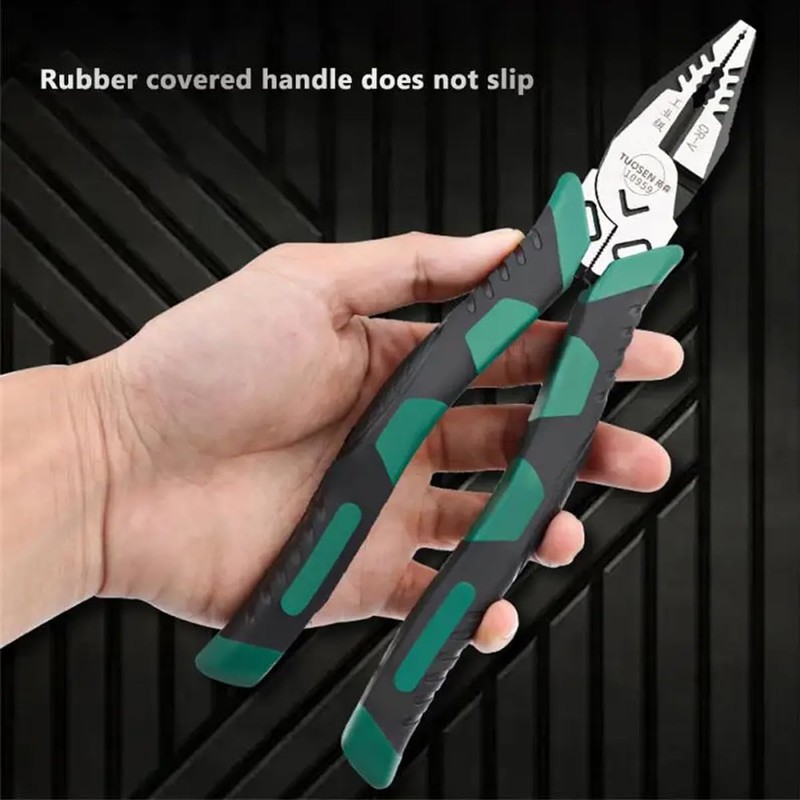AIMALL Linemans Pliers, High Leverage Grip Tools, Durable Steel, 6-inch,
