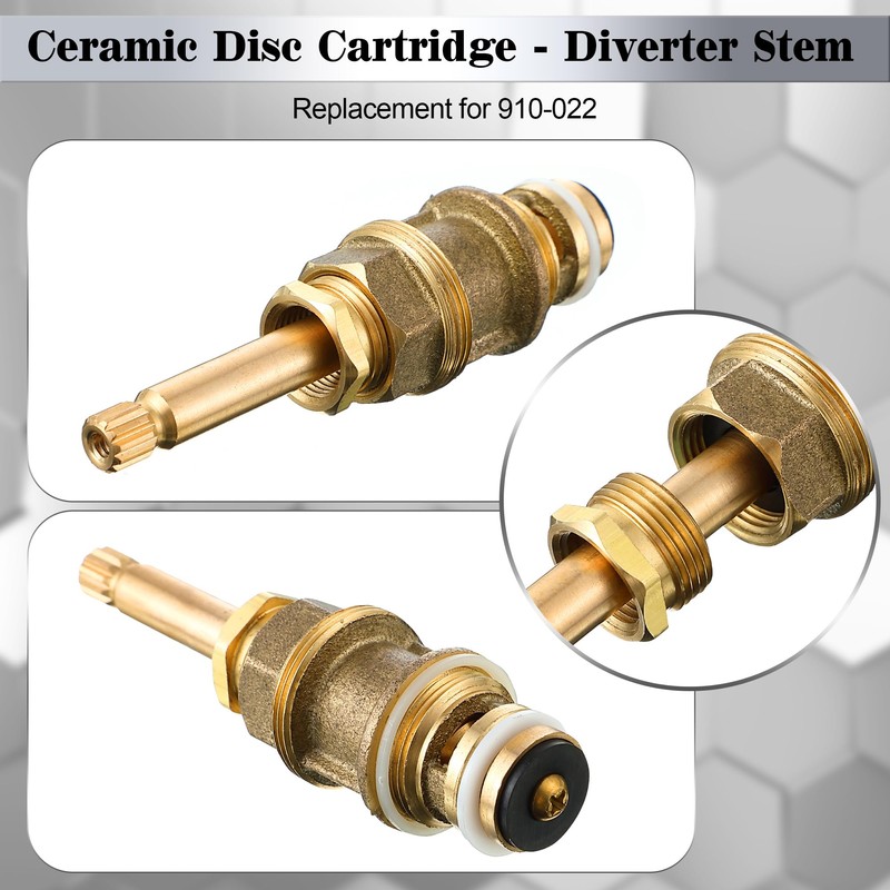 Dreyoo Ceramic Disc Cartridge Replacement for 910-030, Diverter Stem Replacement
