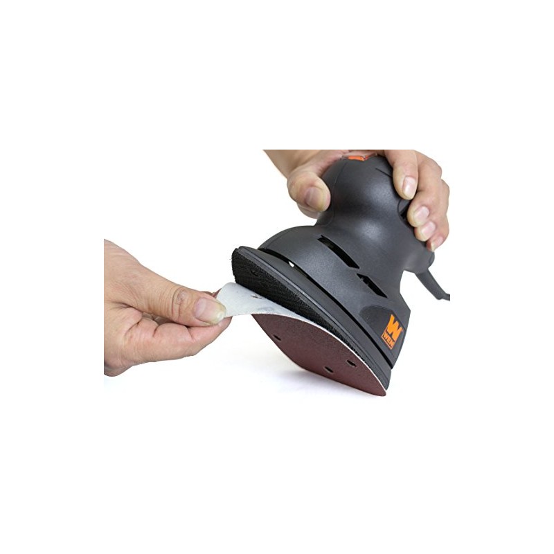 WEN 6301SP Palm Sander Sandpaper (12 Pack), Assorted Grits