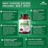 Zazzee USDA Organic Beet Root 8000 mg Strength 20:1 Extract,