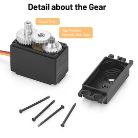 daitoku Upgrade Metal Servo for MJX Hyper Go Servo 14701B H14BM 14209 14210 1/14 RC Car