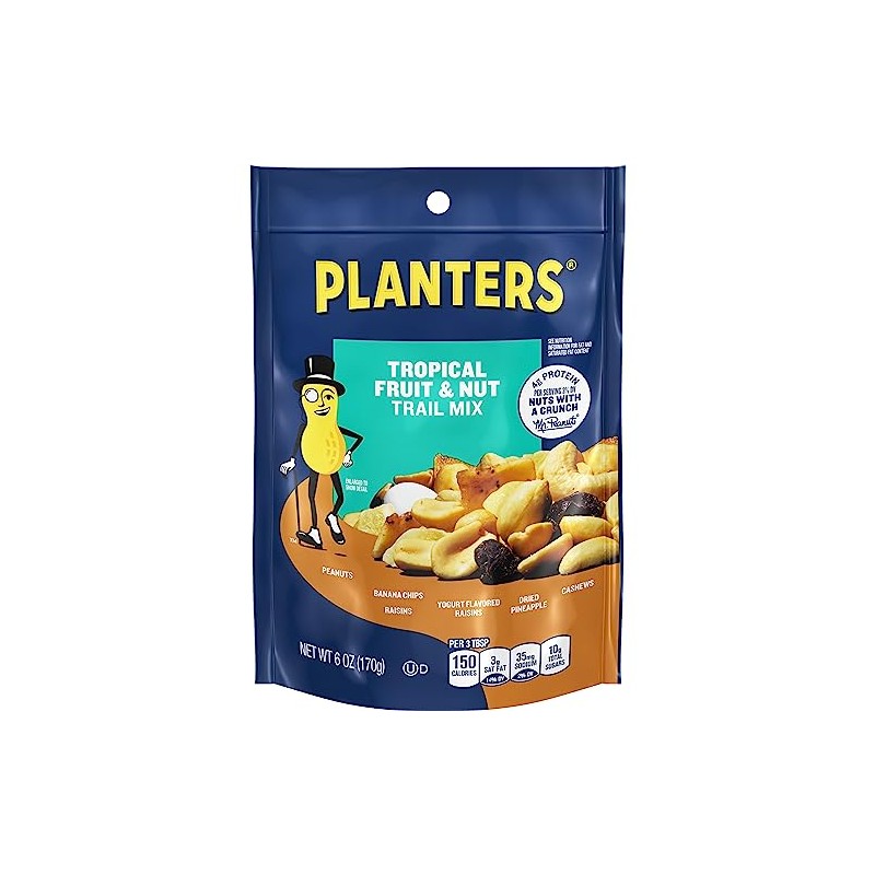 Planters Tropical Fruit & Nuts, Trail Mix, 6 Oz