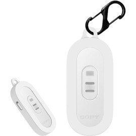 For REON POCKET TAG Case, [HVUYAL] Anti-lost Hook Lightweight Scratch Resistant Soft Silica Gel Sport Cool Design Shock Absorption Slim Soft Case Cover Drop Protection (White)