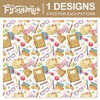 FYSUIMU 6 Sheets Back to School Wrapping Paper -Not Roll-
