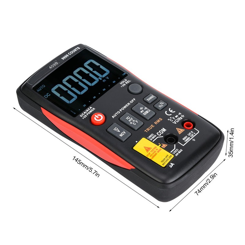RICHMETERS RM409B True RMS 9999 Counts Digital Multimeter Testing Instrument