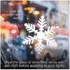 Tuopuda 270 pcs White Snowflakes Window Clings Decal Stickers Christmas