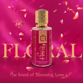 ARABIAN PERFUMES & OILS Floral Non-Alcoholic Perfumes for Women 1.69 Fl Oz. | Fresh Floral Light Fragrance | Long Lasting Travel Size Perfumes