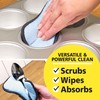 Original Scrub-N-Wipe Pad by Tuff-Scrub, 6-Pack, Microfiber, Multi-Surface, Non-Scratch, Dual-Sided,